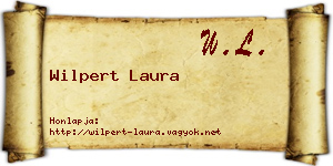 Wilpert Laura névjegykártya